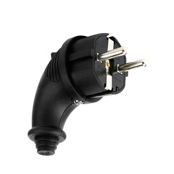 Вилка каучуковая угловая 2Р+РЕ Lezard(106-0400-108)