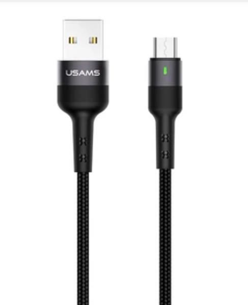 Кабель Usams U-Gee USB - microUSB 1 м Black (US-SJ)
