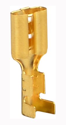 Конектор DJ621-6,3 (100шт.) розрізні без ізоляції "мама" латунь Аско(A0060170016)