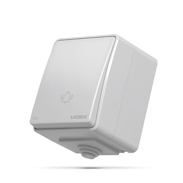 Кнопка дзвінка зовнішня VF-BNW11DB-G VIDEX BINERA IP65 сірий(VF-BNW11DB-G)