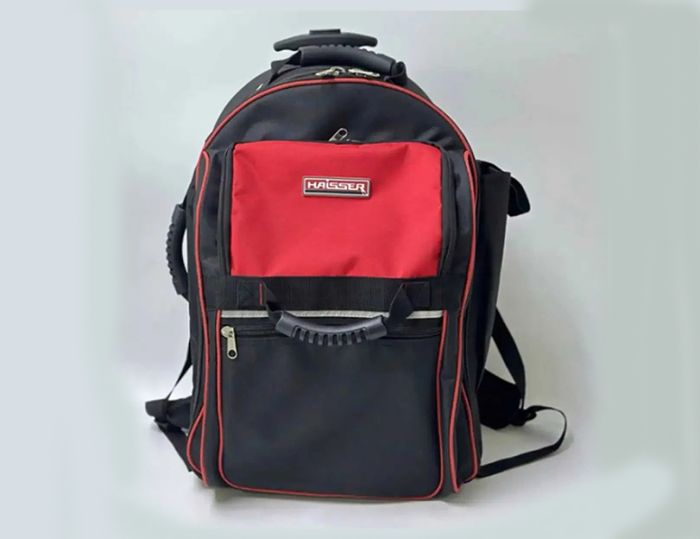 Рюкзак на колёсах для инструментов 10 карманов 36*25*54см HAISSER 90307(90307)