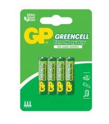 Батарейка GP Greencell 24G-U4, R03, ААА, 1.5V сольова (4 шт/блс)(24G-U4)