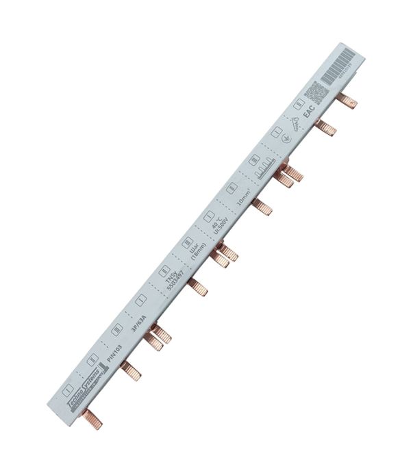 Шина PIN103 3P 63A 10мм2 12мод. (штир) TNSy(TNSy5503497)