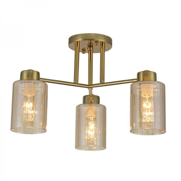 Світильник-люстра BL1330-2 E14*3 золото 420*270мм OSTIN ARDERO(8393)