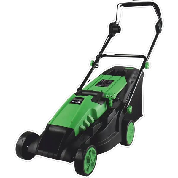 Газонокосарка електрична GRUNHELM EM-6123A, 1,8кВт, ширина скошування 380мм, травозбірник 50л, вага(63746)