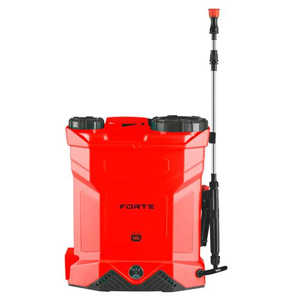 Оприскувач акумуляторний FORTE KF-10, 8АН/12V, робочий тиск 2-4Bar, об'ем 10л ,вага 5,5кг(141005)