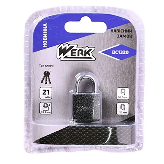 Замок навісний BC1320 (20мм) WERK(128101)