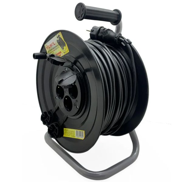 Удлинитель на барабане 20м, б/з, 4 гнезда, ПВС 2*1,5 SOKOL(166300)