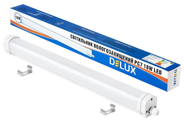Світильник світодіодний 18Вт 6500K IP65 DELUX PC7 90021089(90021089)