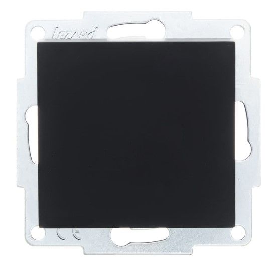 Вимикач 1-кл Lezard VESNA антрацит(742-4288-100)