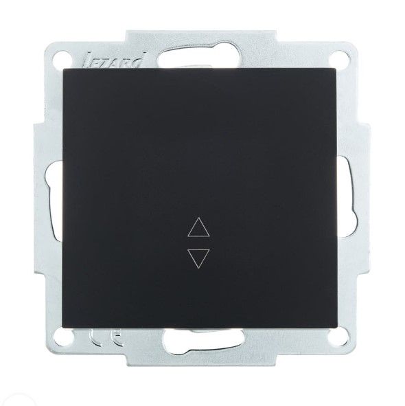 Вимикач 1-кл прохідний Lezard VESNA антрацит(742-4288-105)