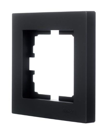 Рамка 1-на Lezard VESNA антрацит(742-4200-146)