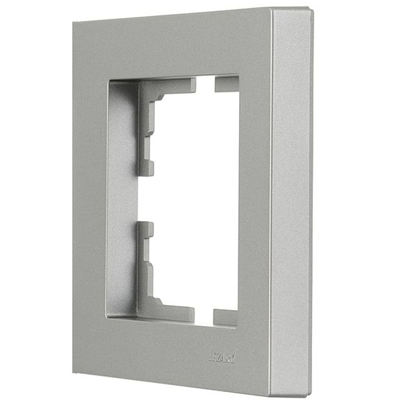Рамка 1-на Lezard VESNA сірий (Платина)(742-3500-146)
