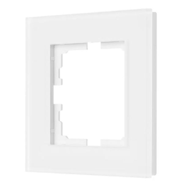 Рамка 1-на горизонтальна Lezard VESNA акрилава біла матова(742-5380-146)