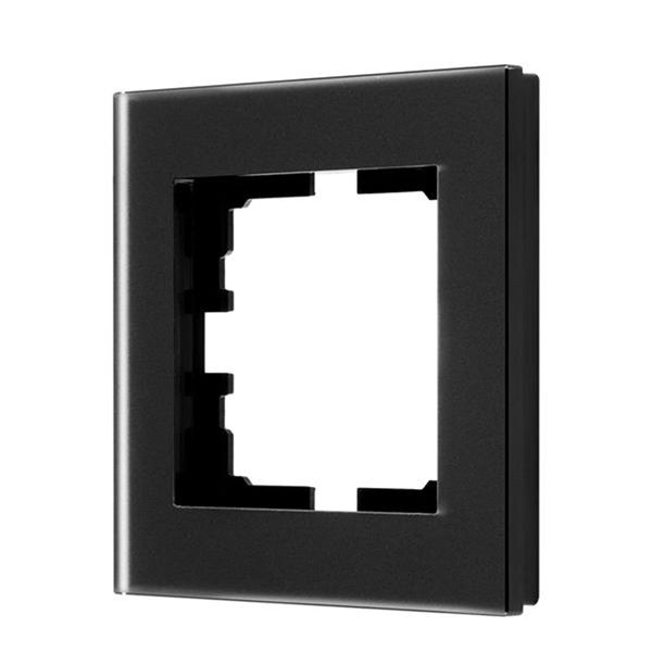 Рамка 1-на горизонтальна Lezard VESNA акрилава чорна матова(742-5980-146)