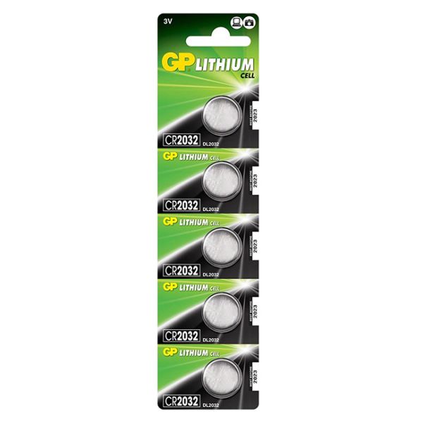 Батарейка GP дискова Lithium Button Cell 3.0V CR2032-2CPU5(CR2032-2CPU5)