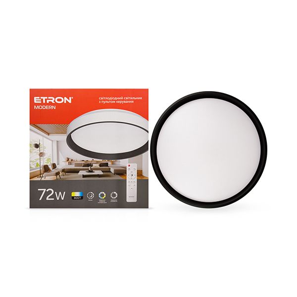 Светильник LED ETRON Smart 72W MODERN black&white IP20 круг 1-ESP-2053(1-ESP-2053)