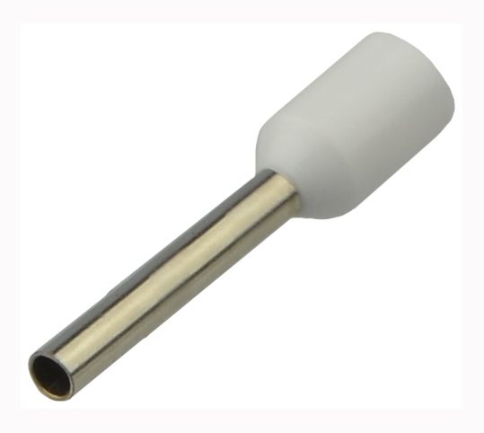 Наконечник трубчастий НТ 0,75-12 АсКо (100шт./уп) білий(A0060010017)