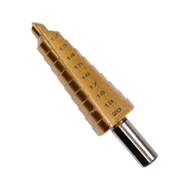 Сверло ступенчатое по металлу 6-20мм титан HSS 4241 YT-44744(YT-44744)