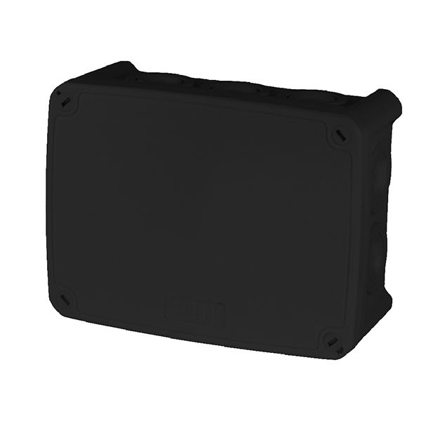 Коробка розподільча KP123ВPF (163х123x70), чорна, PG/MG, з кріпленням, ІР67  912432(912432)