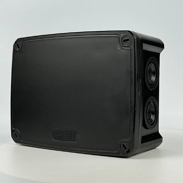 Коробка розподільча KP123BSF (163х123x70), чорна, 10отв., з сальниками і кріпленням, ІР66 912531(912531)