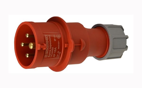 Вилка переносна серії UCombi  4P 16А IP 44(A0080010106)