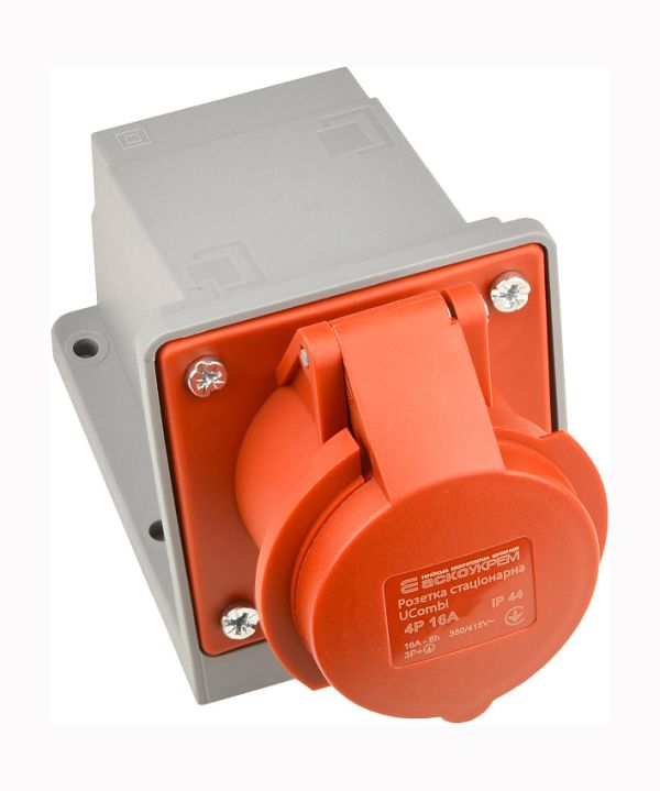 Розетка стаціонарна серії  UСombi 4P 16A IP 44(A0080010146)