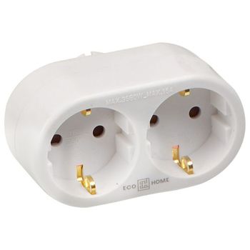 Двойник тип B горизонтальный с з/к белий серии Ornat Аско(ECO019001025)