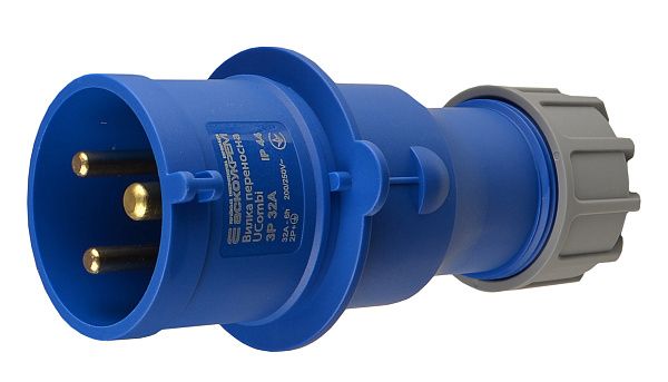 Вилка переносна серії UCombi  3P 32А IP 44(A0080010102)
