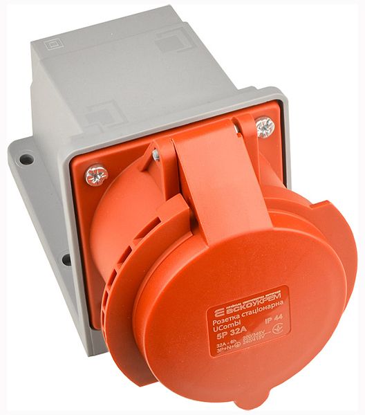 Розетка стаціонарна серії  UСombi 5P 32A IP 44(A0080010153)