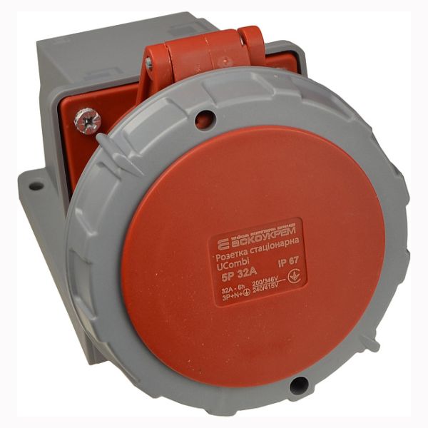 Розетка стаціонарна серії  UСombi 5P 32A IP 67 очікується 10.12.25(A0080010155)