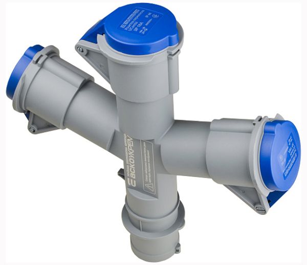 Адаптер 1 вилка 3 розетки серії UСombi 3P 16A  IP 44(A0080010164)