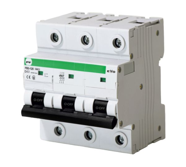 Вимикач автоматичний FB3-125 3P D63A (15кА) серія EVO Промфактор(FB3D3063)