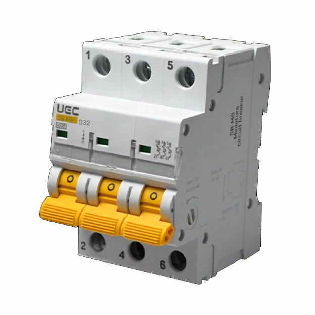 Вимикач автоматичний SB-M8 3P/D32A 4,5кA UEC(MCB45-3-032-D)