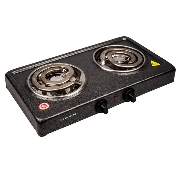 Електроплита спіральна  GRUNHELM GHP-5512 2.0квт подвійна(112724)