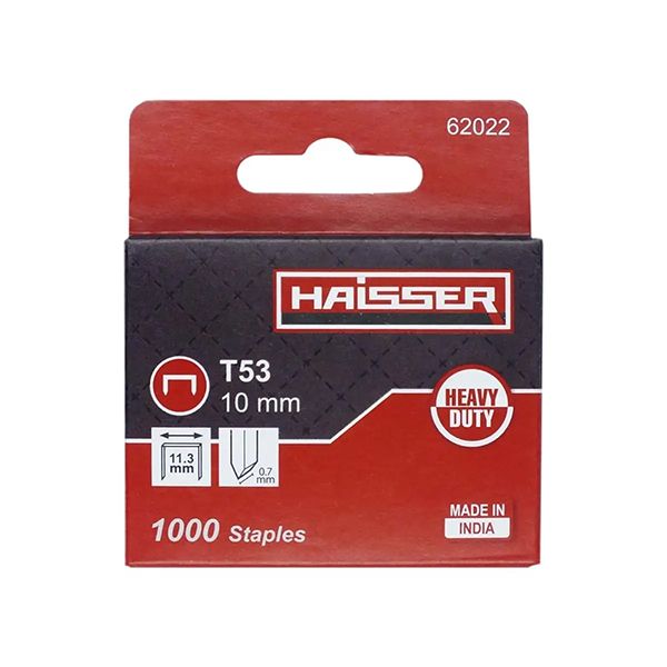 Скоби для степлера будівельного Т53 10*11,3*07мм HAISSER 62022(62022)