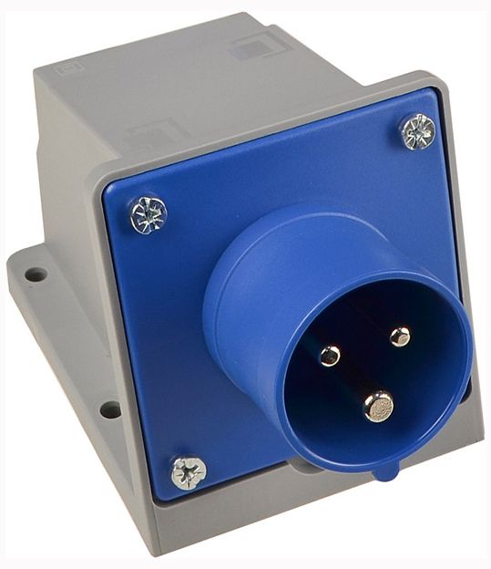 Вилка стаціонарна серії UСombi 3P 16A IP 44(A0080010135)