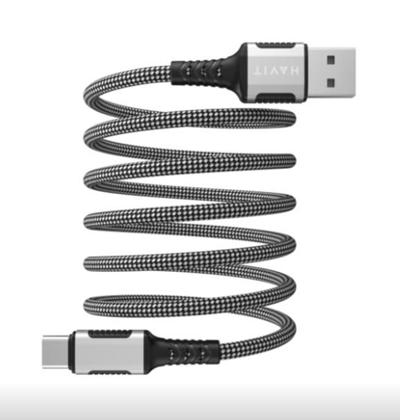 Шнур-кабель HAVIT CB6300 3A USB - USB-C 1м ( магнітний)(28681)