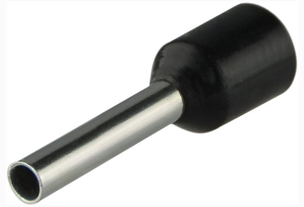 Наконечник трубчастий НТ 0,5-08 АсКо (100шт./уп) чорний(A0060010072)