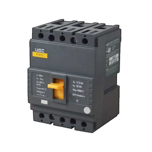 Вимикач  автоматичний PCB33 3Р 160А 35кА UEC(MCCB-PCB-33-3-0160)