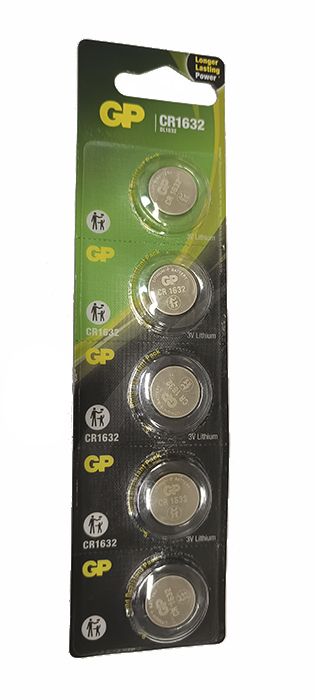 Батарейка GP дискова Lithium Button Cell 3.0V CR1632-2СРU5(CR1632-2СРU5)