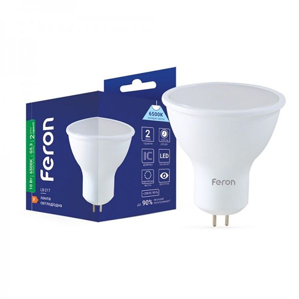 Лампа Feron 10W 6500K G5.3 LB-217(8819)
