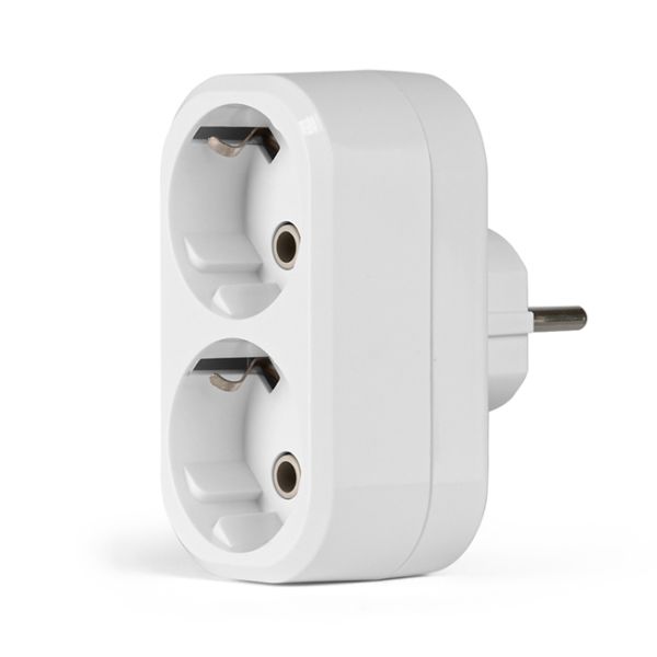 Мережевий розгалужувач із заземленням 2 гнізда білий ТF-MR216G-W TITANUM STANDARD(ТF-MR216G-W)