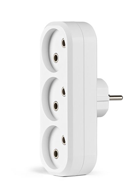 Мережевий розгалужувач без заземлення 3 гнізда білий ТF-MR310-W TITANUM STANDARD(ТF-MR310-W)