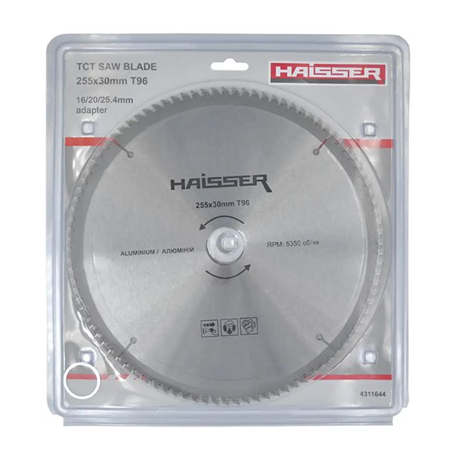 Диск пильний 255*30 96 зуба по алюмінію HAISSER 4311644(4311644)