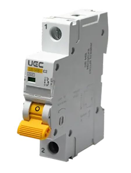 Вимикач автоматичний SB-M8 1P/С02A 4,5кA UEC(MCB45-1-002-C)