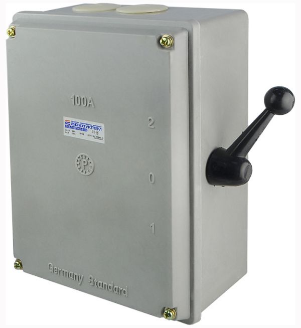 Роз'єднувач QS5-100P/4 1-0-2 на 100А IP54 АсКо(A0100010012)