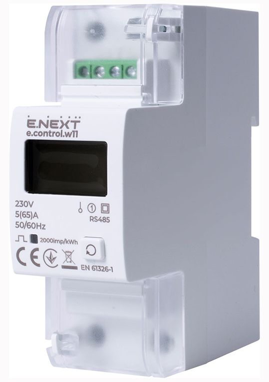 Счетчик эл.энергии e.control.w11 5(65А) электронный класс 1.0 (некомер) RS485 E.NEXT(i0310042)