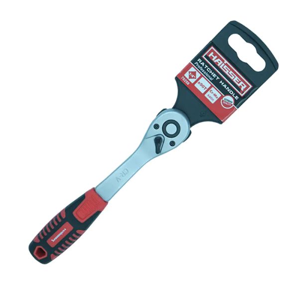 Ручка-тріскачка з храповим механізмом 1/4" 90 зубців з підсвіткою HAISSER 70258(70258)