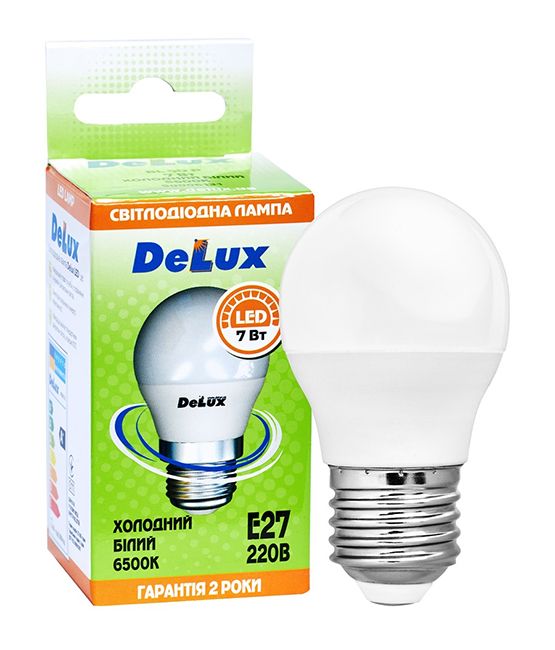 Лампа LED DELUX BL50N 7W 6500К 230 V E27 шар мат.(90024084)